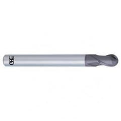 10mm Dia. - 100mm OAL - Solid Carbide - Ball Nose HP End Mill-2 FL - Exact Industrial Supply