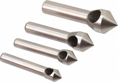 Keo - 4 Piece, 5/16 to 5/8" Head Diam, 82° Included Angle, Single End Countersink Set - Exact Industrial Supply