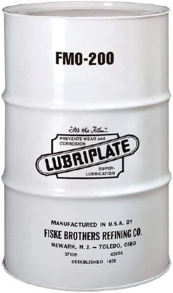 Lubriplate - 55 Gal Drum, Mineral Multipurpose Oil - SAE 10, ISO 46, 41 cSt at 40°C, 6 cSt at 100°C, Food Grade - Exact Industrial Supply