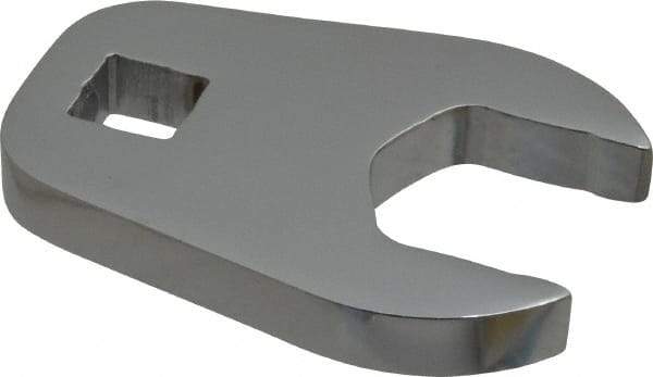 Proto - 27mm 1/2" Drive Full Polish Chrome Open End Crowfoot Wrench - 2.9" OAL - Exact Industrial Supply