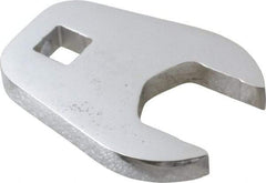 Proto - 28mm 1/2" Drive Full Polish Chrome Open End Crowfoot Wrench - 3" OAL - Exact Industrial Supply