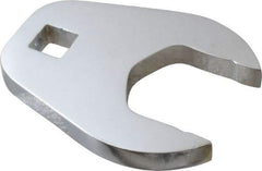 Proto - 35mm 1/2" Drive Full Polish Chrome Open End Crowfoot Wrench - 3.4" OAL - Exact Industrial Supply