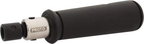Proto - Preset Pre-Set Interchangeable Head Torque Wrench Assembly - 3 N/m to 150 In/Lb Torque, 6" OAL - Exact Industrial Supply