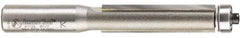 Amana Tool - 1/2" Cut Diam, 2" Length of Cut, 2 Flute Flush Trim Edge Profile Router Bit - Carbide-Tipped, 1/2" Shank Diam, 4-1/4" OAL, Uncoated - Exact Industrial Supply