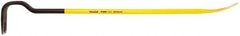Stanley - 36" OAL Wrecking Bar - 5-21/64" Wide, Spring Steel - Exact Industrial Supply