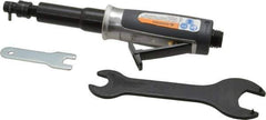 Ingersoll-Rand - 1/4" Collet, Straight Handle, Straight Air Die Grinder - 30,000 RPM, Rear Exhaust, 30 CFM, 0.33 hp, 620 kPa, 1/4 NPT - Exact Industrial Supply