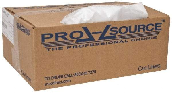 PRO-SOURCE - 1.5 mil Thick, Heavy-Duty Trash Bags - 38" Wide x 58" High, Clear - Exact Industrial Supply