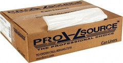 PRO-SOURCE - 1.25 mil Thick, Heavy-Duty Trash Bags - 33" Wide x 39" High, Clear - Exact Industrial Supply