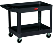 HD Utility Cart - 2 shelf 24 x 36 - 500 lb Capacity - Handle -- Storage compartments, holsters and hooks - Exact Industrial Supply