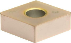 Sumitomo - 2NC-CNGA432 Grade BNC200 PCBN Turning Insert - TiN Finish, 80° Diamond, 1/2" Inscr Circle, 3/16" Thick, 1/32" Corner Radius - Exact Industrial Supply