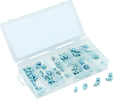 70 Pc. Grease Fitting Assortment - Contains: straight; 45 degree and 90 degree - Exact Industrial Supply
