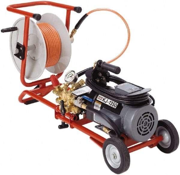 Ridgid - Electric Battery Drain Cleaning Machine - For 1-1/4" to 4" Pipe, 3/16" x 100' Cable - Exact Industrial Supply