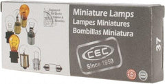 Value Collection - 14 Volt, Incandescent Miniature & Specialty T1-3/4 Lamp - Wedge Base - Exact Industrial Supply