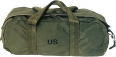 Ability One - 2 Pocket Olive Drab Canvas Tool Bag - 6" Wide x 19-1/2" Deep x 8-1/2" High - Exact Industrial Supply