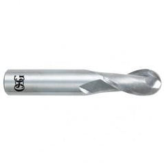 3/8" Dia. - 2-1/2" OAL - Bright CBD - Ball End SE EM - 2 FL - Exact Industrial Supply