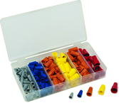 158 Pc. Wire Nut Assortment - Flame-Retardant Polypropylene Shell - Exact Industrial Supply