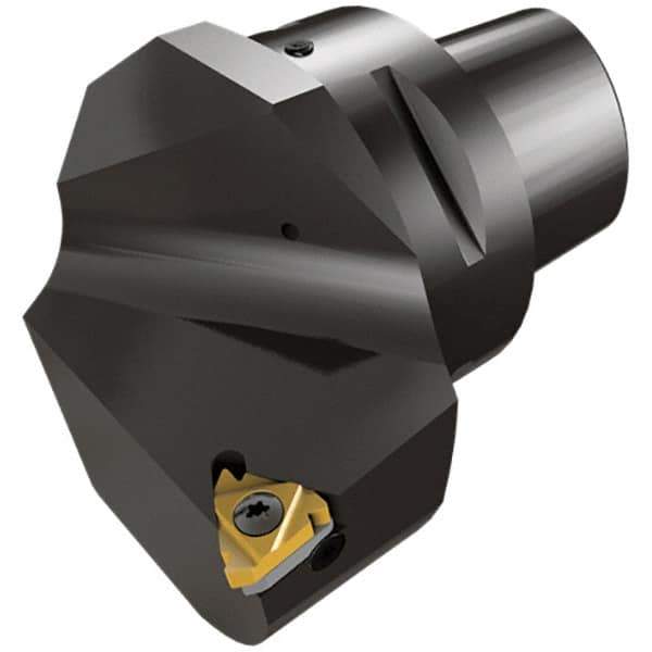 Iscar - Multiple Insert Styles, 50mm Head Length, Right Hand Cut, External Modular Threading Cutting Unit Head - System Size C4, 27mm Center to Cutting Edge, Series IscarThread - Exact Industrial Supply