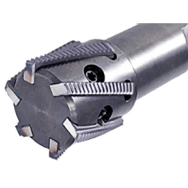 Iscar - 1.26" Cut Diam, 2.36" Max Depth of Cut, 1-1/4" Shank Diam, Internal/External Indexable Thread Mill - Insert Style MTH-BSPT, MTH-F, MTH-ISO, MTH-NPT, MTH-UN, MTH-W, 1.26" Insert Size, 5 Inserts, Toolholder Style MTSRH, 5" OAL - Exact Industrial Supply