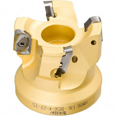Iscar - Arbor Hole Connection, 0.118" Cutting Width, 14.8mm Depth of Cut, 63mm Cutter Diam, 22mm Hole Diam, 8 Tooth Indexable Slotting Cutter - SDN Toolholder, LNET Insert, Right Hand Cutting Direction - Exact Industrial Supply