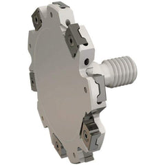 Iscar - Modular Connection Connection, 0.118" Cutting Width, 0.512" Depth of Cut, 40mm Cutter Diam, 6 Tooth Indexable Slotting Cutter - ETS-LN08-M Toolholder, LNET Insert, Right Hand Cutting Direction - Exact Industrial Supply
