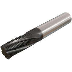 Iscar - M12x1.75 ISO, 0.3543" Cutting Diam, 3 Flute, Solid Carbide Helical Flute Thread Mill - Internal Thread, 28.9mm LOC, 73mm OAL, 10mm Shank Diam - Exact Industrial Supply