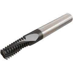 Iscar - M16x2.00 ISO, 0.4646" Cutting Diam, 4 Flute, Solid Carbide Helical Flute Thread Mill - Internal Thread, 1-1/16" LOC, 84mm OAL, 12mm Shank Diam - Exact Industrial Supply