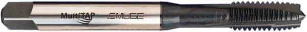 Emuge - M5x0.80 Metric Coarse, 3 Flute, Nitride/Oxide Finish, Vanadium High Speed Steel Spiral Point Tap - Plug Chamfer, Right Hand Thread, 70mm OAL, 6H Class of Fit - Exact Industrial Supply