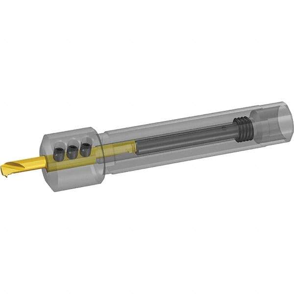 Vargus - Internal Thread, Neutral Cut, 12mm Shank Width x 11.5mm Shank Height Indexable Threading Toolholder - 95mm OAL, 3.0SI Insert Compatibility, SMC Toolholder, Series Mini-V - Exact Industrial Supply