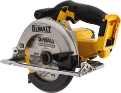 DeWALT - 20 Volt, 6-1/2" Blade, Cordless Circular Saw - 3,700 RPM, Lithium-Ion Batteries Not Included - Exact Industrial Supply