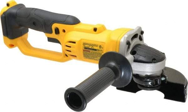 DeWALT - 4-1/2" Wheel Diam, 8,000 RPM, Cordless Cutoff & Cutoff-Grinder Tool - Right Angle Handle, 20 Volt - Exact Industrial Supply