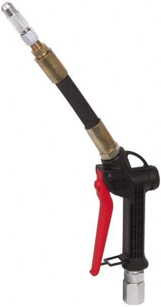 PRO-LUBE - 1/2 Inlet Thread, Steel Oil Control Valve - 8" Long Spout, FNPT Inlet Thread - Exact Industrial Supply