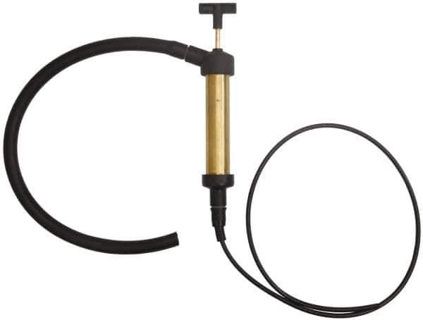 PRO-LUBE - Oil Lubrication 0.31 Strokes/oz Flow Brass Lever Hand Pump - Use with Antifreeze, Coolants, Diesel Fuel, Engine Oil, Power Steering Fluid, Transmission Fluid & Water - Exact Industrial Supply