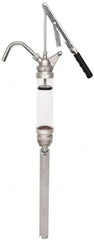 PRO-LUBE - Oil Lubrication 10 Strokes/oz Flow Aluminum & Steel Lever Hand Pump - Exact Industrial Supply
