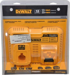 DeWALT - 12 to 20 & 7.2 to 18 Volt, 2 Battery Lithium-Ion, NiCad & NiMH Power Tool Charger - 1 hr to Charge - Exact Industrial Supply