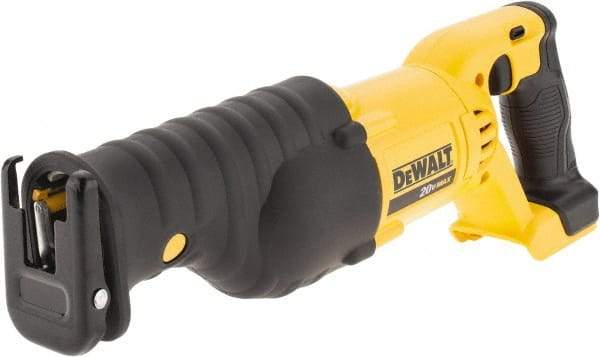 DeWALT - 20V, 0 to 3,000 SPM, Cordless Reciprocating Saw - 1-1/8" Stroke Length, Lithium-Ion Batteries Not Included - Exact Industrial Supply