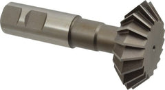 Keo - 2-1/4° 2-1/4" Cut Diam, 3/4" Cut Width, 7/8" Shank, High Speed Steel Double-Angle Cutter - Exact Industrial Supply