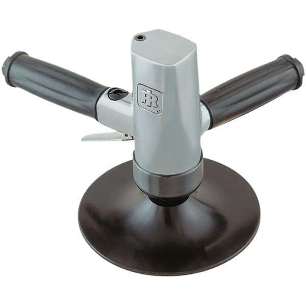 Ingersoll-Rand - 7" Max Disc, 5,000 RPM, Pneumatic Handheld Disc Sander - 6 CFM, 1/4 NPT Inlet, 0.6 hp, 90 psi - Exact Industrial Supply