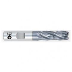 3/8 x 3/8 x 7/8 x 2-5/8 4 Fl HSS-CO Roughing Non-Center Cutting End Mill -  TiALN - Exact Industrial Supply