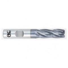 7/16 x 1/2 x 1-1/4 x 3-1/4 4 Fl HSS-CO Roughing Non-Center Cutting End Mill -  TiCN - Exact Industrial Supply