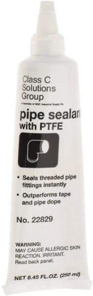 Made in USA - 250 mL Tube Thread Sealant - PTFE Based, 400°F Max Working Temp - Exact Industrial Supply
