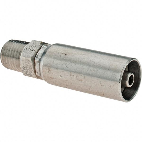 Eaton - 316 Stainless Steel Hydraulic Hose MPT Fitting - -4 Hose Size, 1/4" Hose Diam - Exact Industrial Supply