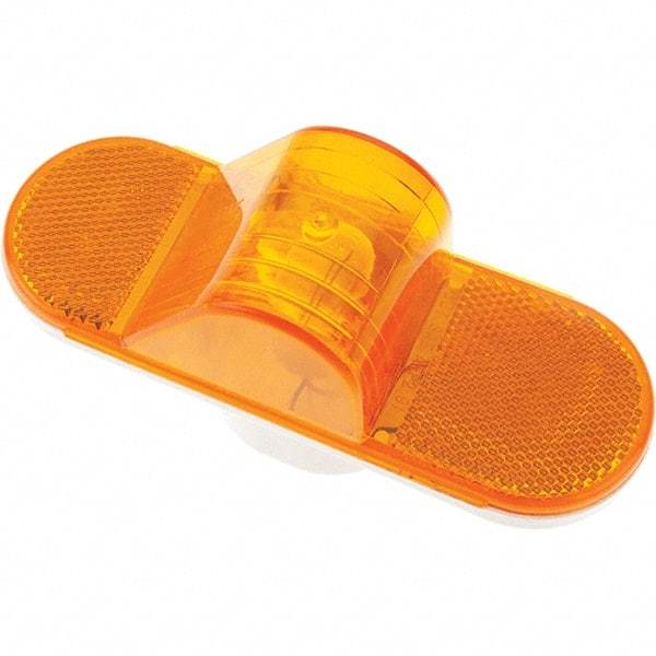 Truck-Lite - 6-1/2" Long, 0.49 to 2.1 Amp, Yellow Turn Signal & Marker Light - 12 Volts - Exact Industrial Supply