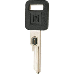 Made in USA - GM VATS Key Blank - Nickel/Plastic - Exact Industrial Supply