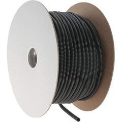 Value Collection - 0.27" ID, Black Polyethylene Corrugated Cable Sleeve - 250' Coil Length, -40 to 200°F - Exact Industrial Supply