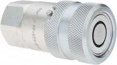 Parker - 1/2 NPSF Steel Hydraulic Hose Coupler - -8 Hose Size, 1/2" Hose Diam - Exact Industrial Supply