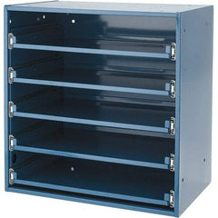 Durham - 5 Drawer, Small Parts Slide Rack Cabinet - 12-1/2" Deep x 20-1/2" Wide x 21" High - Exact Industrial Supply