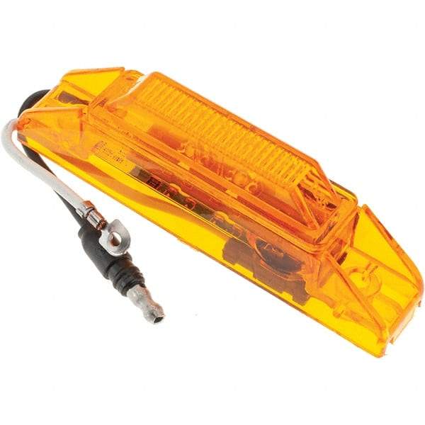 Truck-Lite - 4" Long, 0.05 Amp, LED Side Marker Light Kit - 12 Volts, Yellow - Exact Industrial Supply