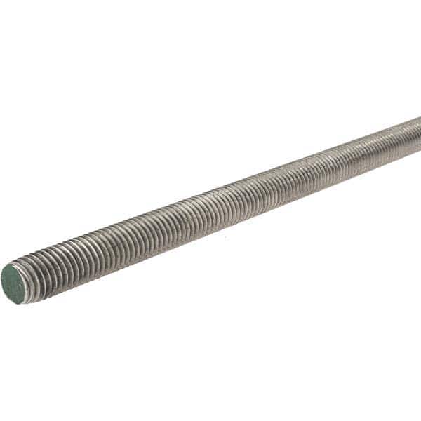 Threaded Rod: 5/8-11, 6' Long, Stainless Steel, Grade 304 (18-8)