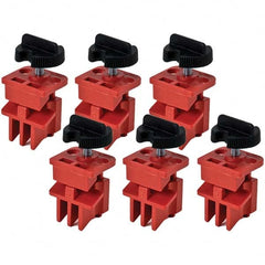 Brady - Electrical Equipment Lockouts Type: Multi-Pole Circuit Breaker Lockout Maximum Cord Diameter (Decimal Inch): 0.2812 - Exact Industrial Supply