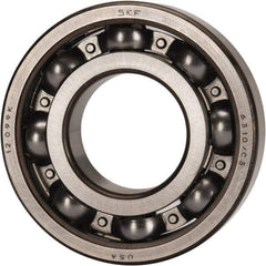 SKF - 50mm Bore Diam, 110mm OD, Open Deep Groove Radial Ball Bearing - 27mm Wide, 1 Row, Round Bore, 38,000 Nm Static Capacity, 65,000 Nm Dynamic Capacity - Exact Industrial Supply